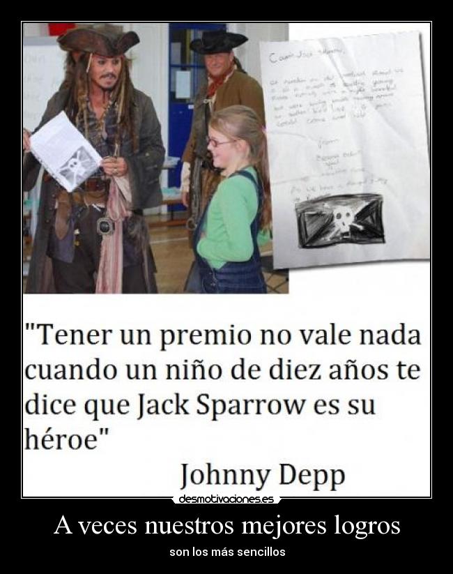 carteles jacksparrow johnnydepp escuelo sueno desmotivaciones