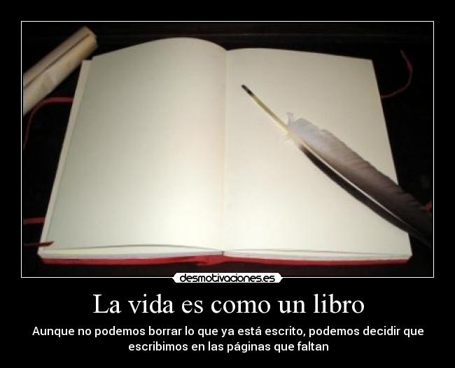La vida es como un libro -