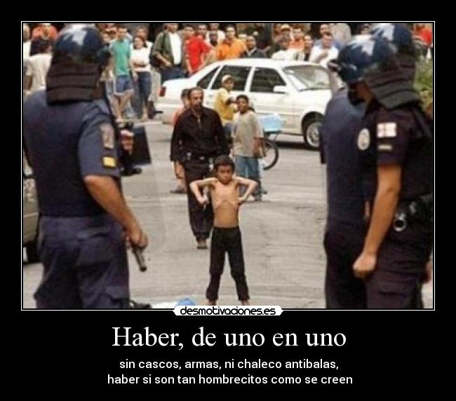 Haber, de uno en uno -