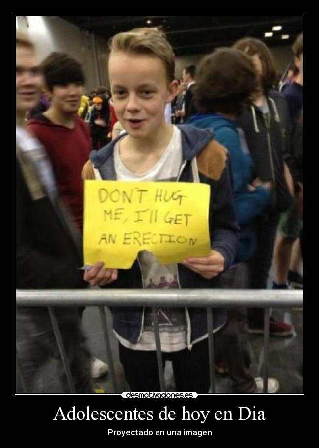 Adolescentes de hoy en Dia - Proyectado en una imagen