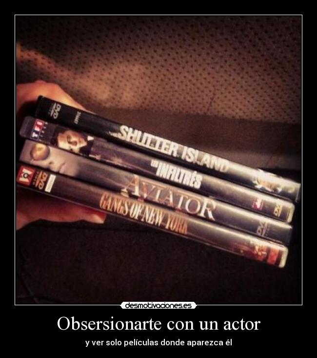 Obsersionarte con un actor - 