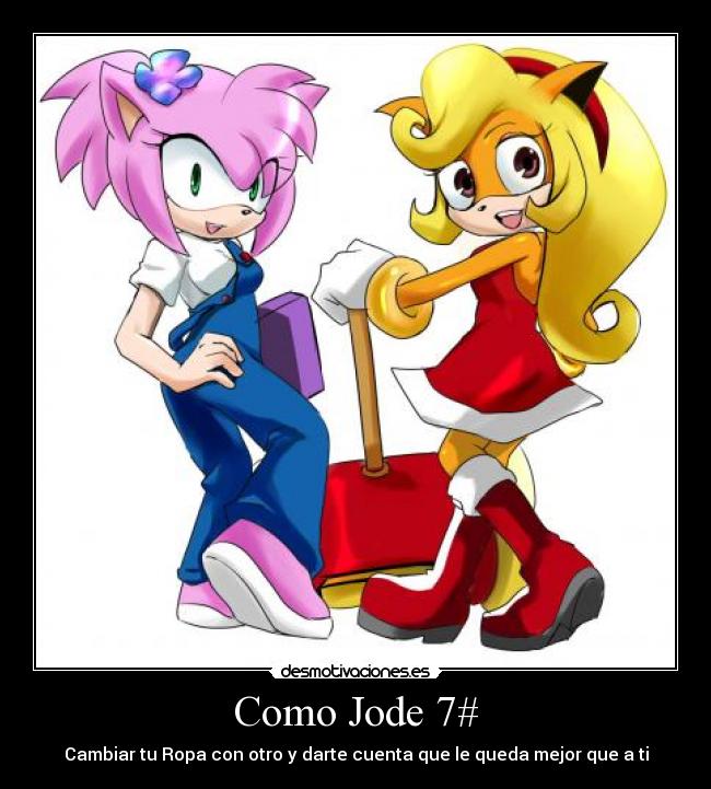carteles amy rose esta chica que acuerdo como llama como jode desmotivaciones