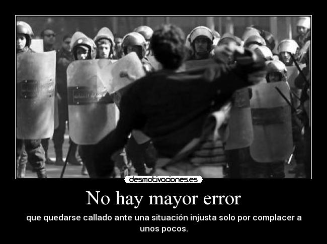 No hay mayor error - 