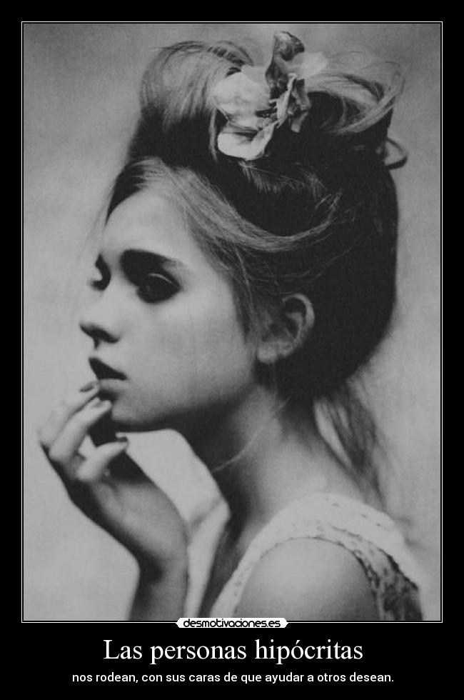 Las personas hipócritas -