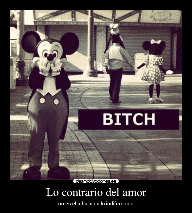 Lo contrario del amor -