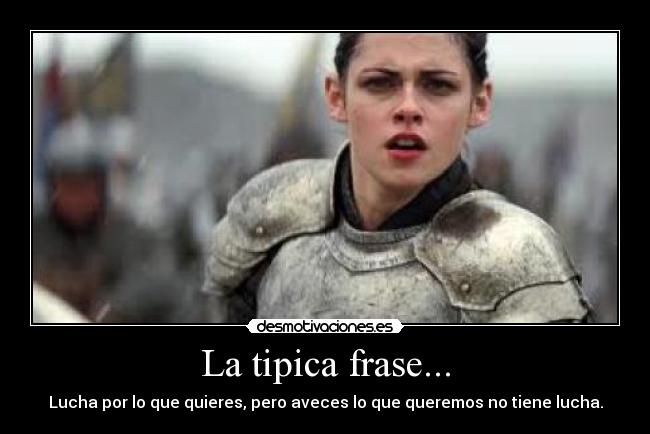 La tipica frase... - 