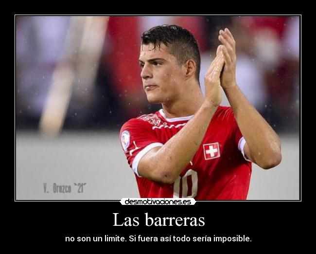 Las barreras - no son un limite. Si fuera así todo sería imposible.