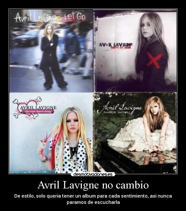 Avril Lavigne no cambio - 