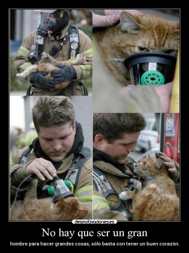 No hay que ser un gran - hombre para hacer grandes cosas, sólo basta con tener un buen corazón.