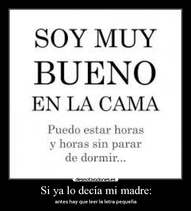 Si ya lo decía mi madre: - antes hay que leer la letra pequeña