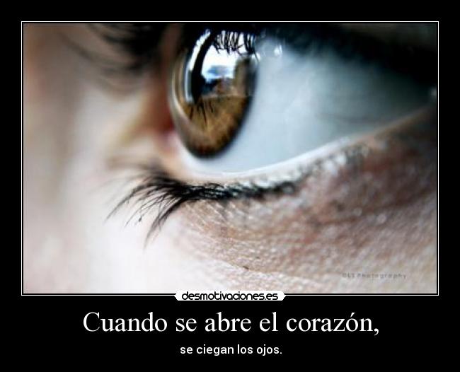 Cuando se abre el corazón, - 