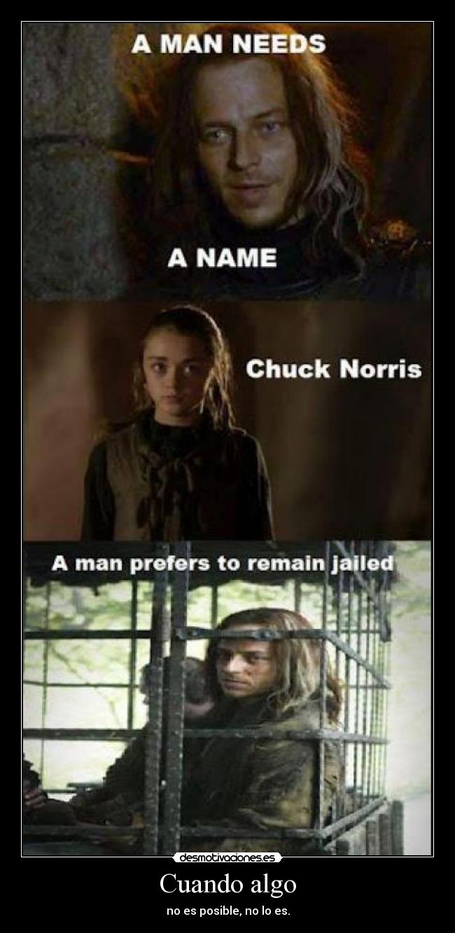 carteles arya stark jaqen hghar desmotivaciones