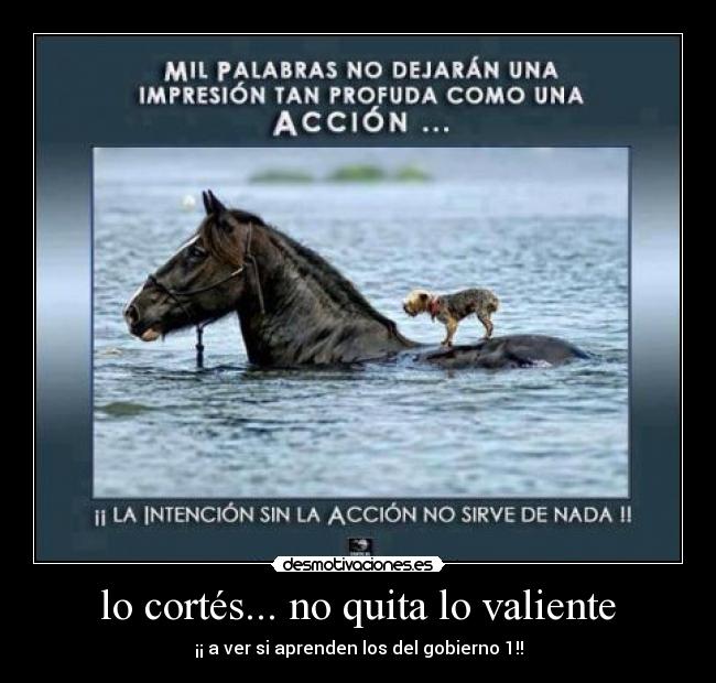 lo cortés... no quita lo valiente - 