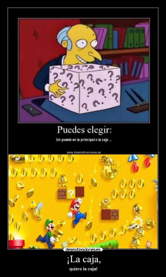 carteles super mario bros caja ronoa desmotivaciones