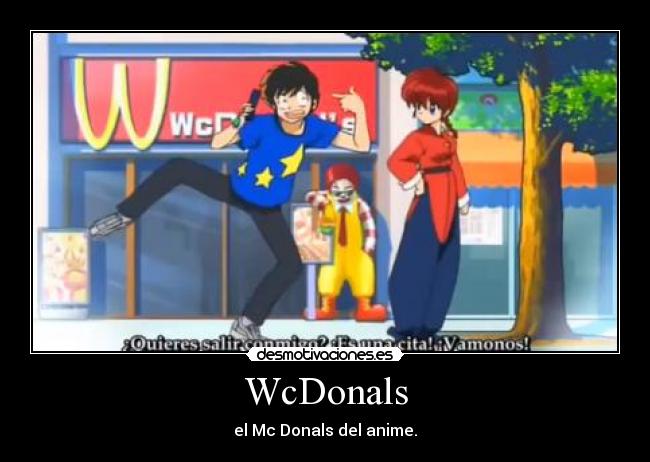 WcDonals - el Mc Donals del anime.