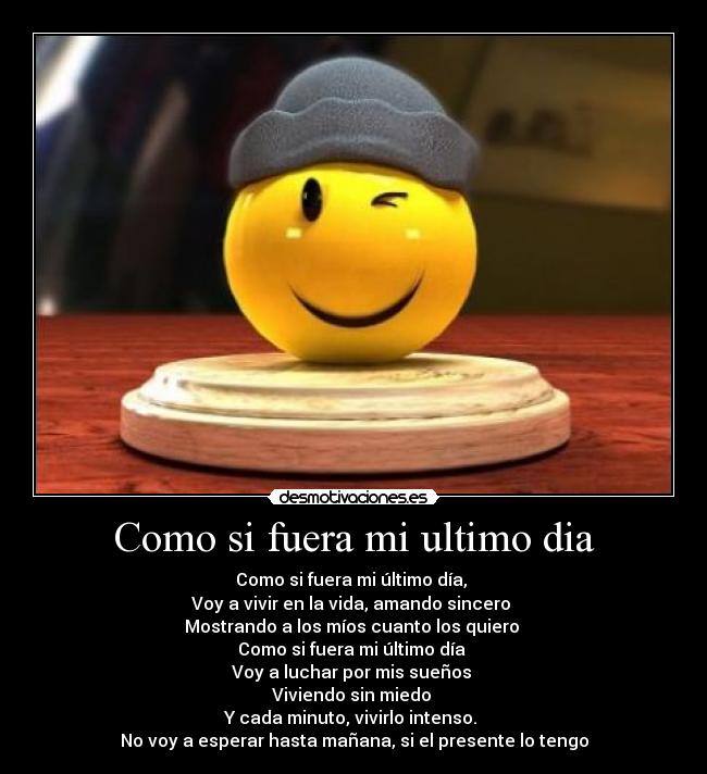 ES MI ULTIMO DIA DE VIDA es mi ultimo dia de vida: