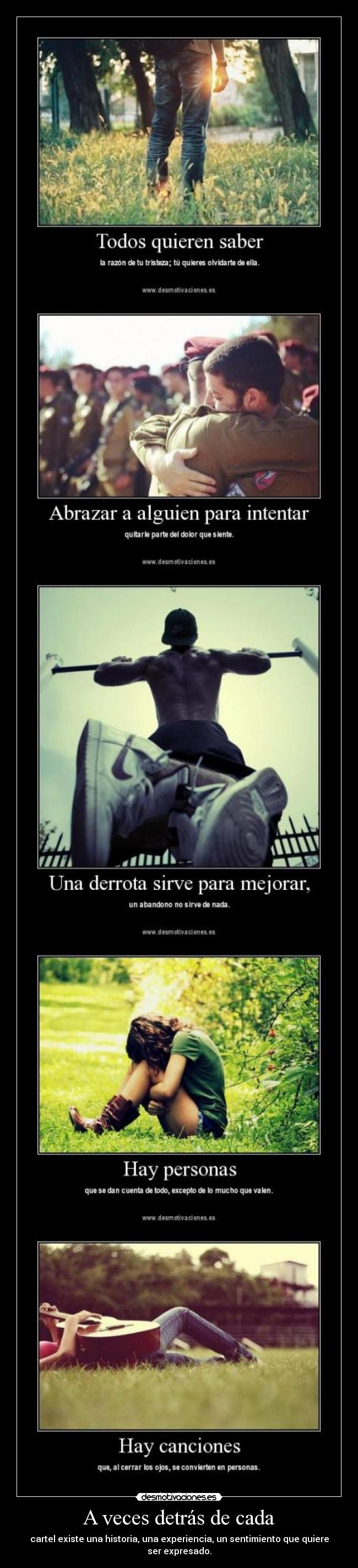 A veces detrás de cada -