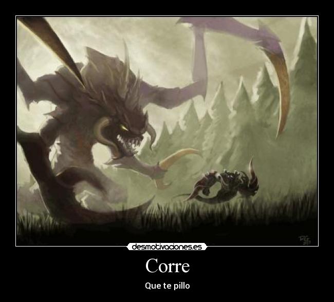 carteles monstruo correr desmotivaciones