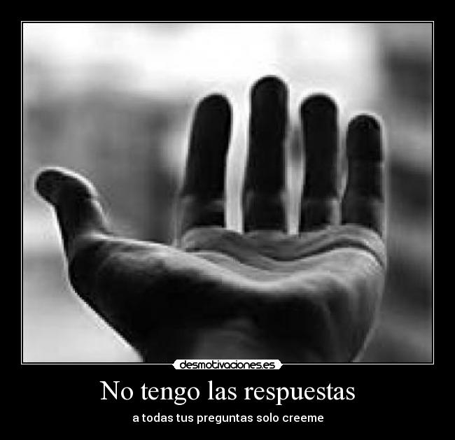 No tengo las respuestas - 