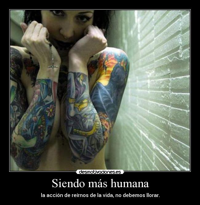 Siendo más humana -