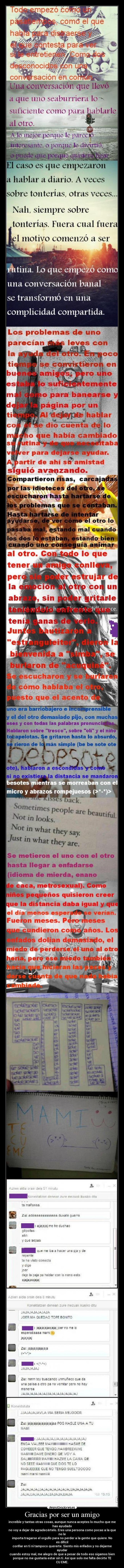 Gracias por ser un amigo -