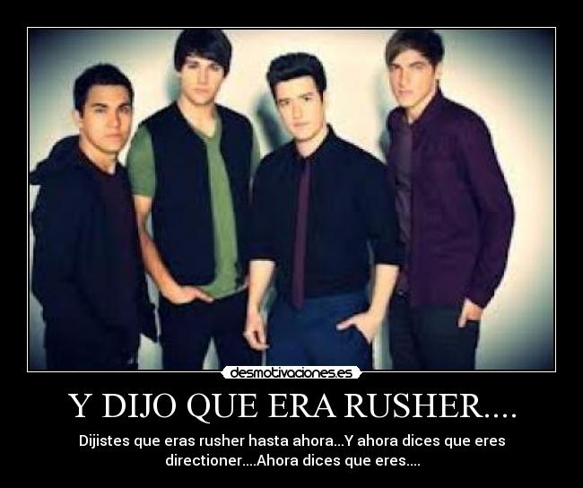 Y DIJO QUE ERA RUSHER.... -