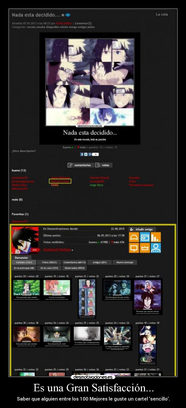 Es una Gran Satisfacción... -