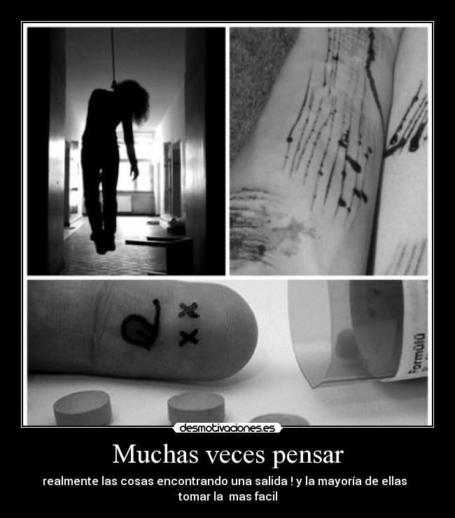 Muchas veces pensar -