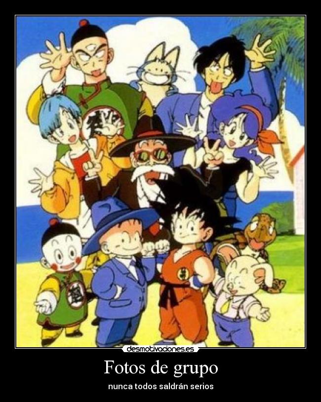 Fotos de grupo - nunca todos saldrán serios