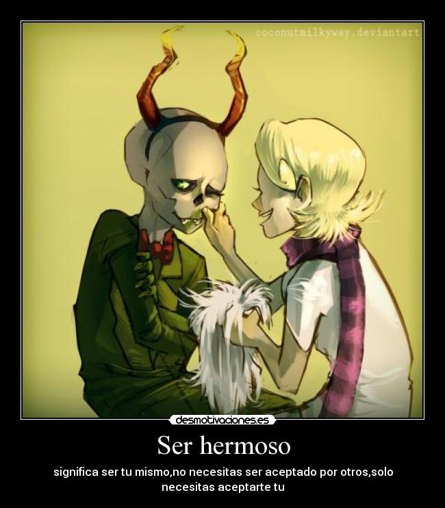 Ser hermoso -