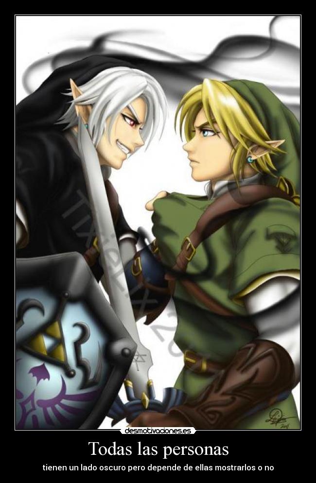 Todas las personas - tienen un lado oscuro pero depende de ellas mostrarlos o no