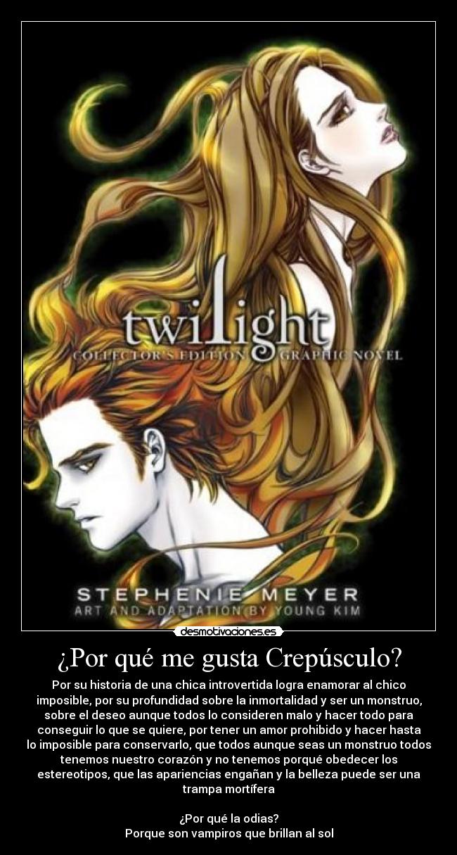 carteles crepusculo bella swan edward cullen desmotivaciones