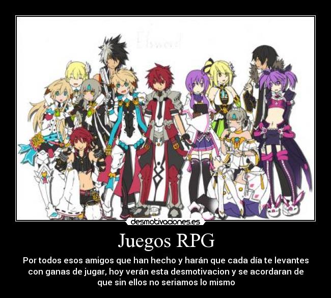 carteles anime juegos elsword desmotivaciones