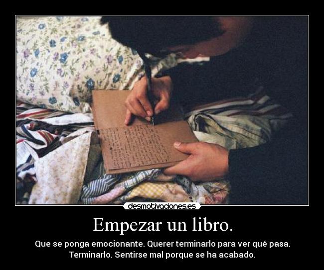 Empezar un libro. - 