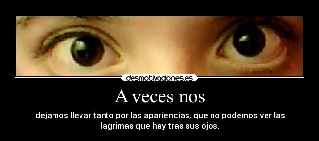 A veces nos -