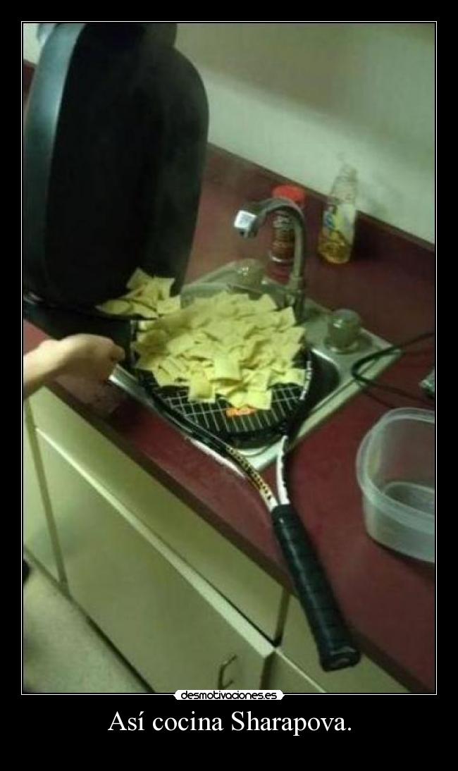 Así cocina Sharapova. - 