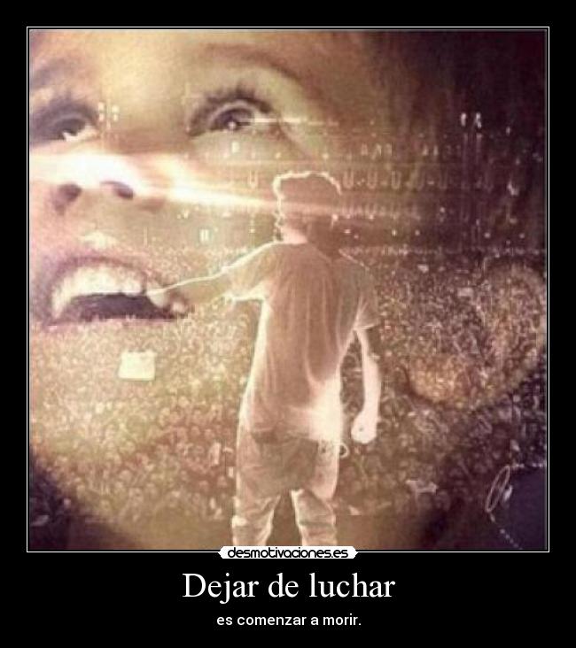 Dejar de luchar -