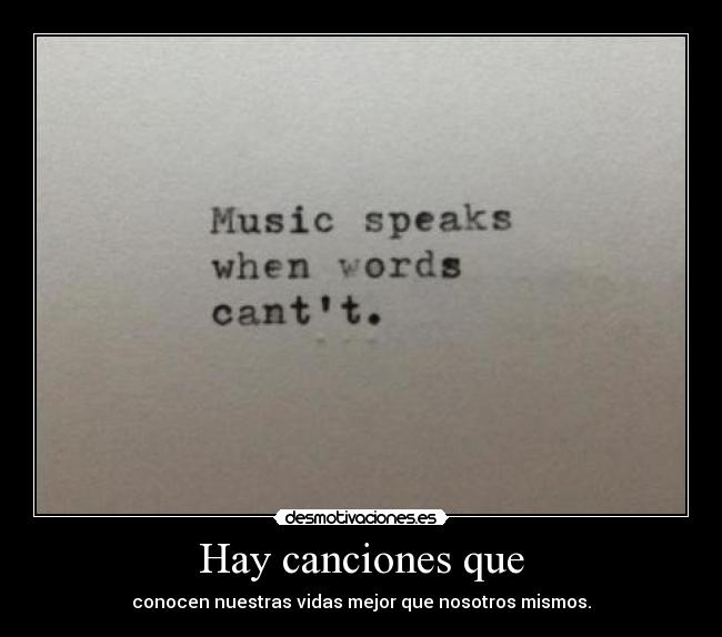 Hay canciones que -