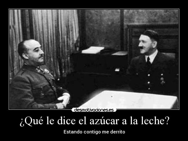 ¿Qué le dice el azúcar a la leche? - Estando contigo me derrito