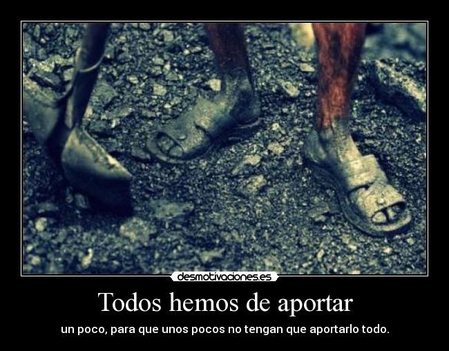 Todos hemos de aportar - 