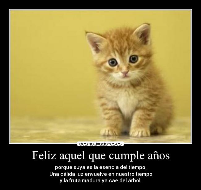 Feliz aquel que cumple años - 