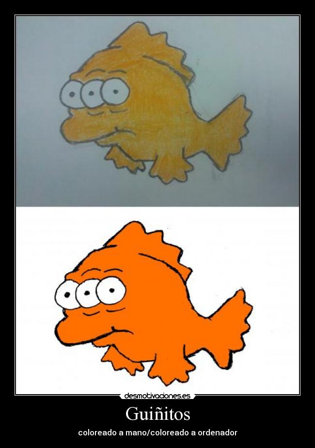 carteles simpsons guinitos aburro que pasa blinky simpson desmotivaciones