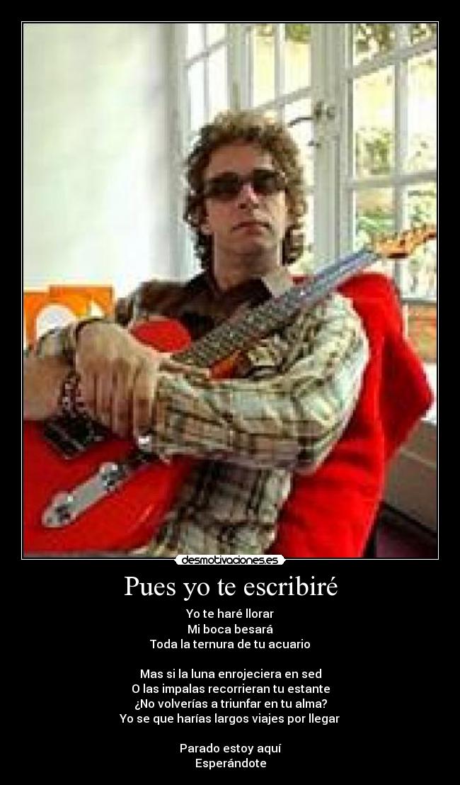 Pues yo te escribiré - 