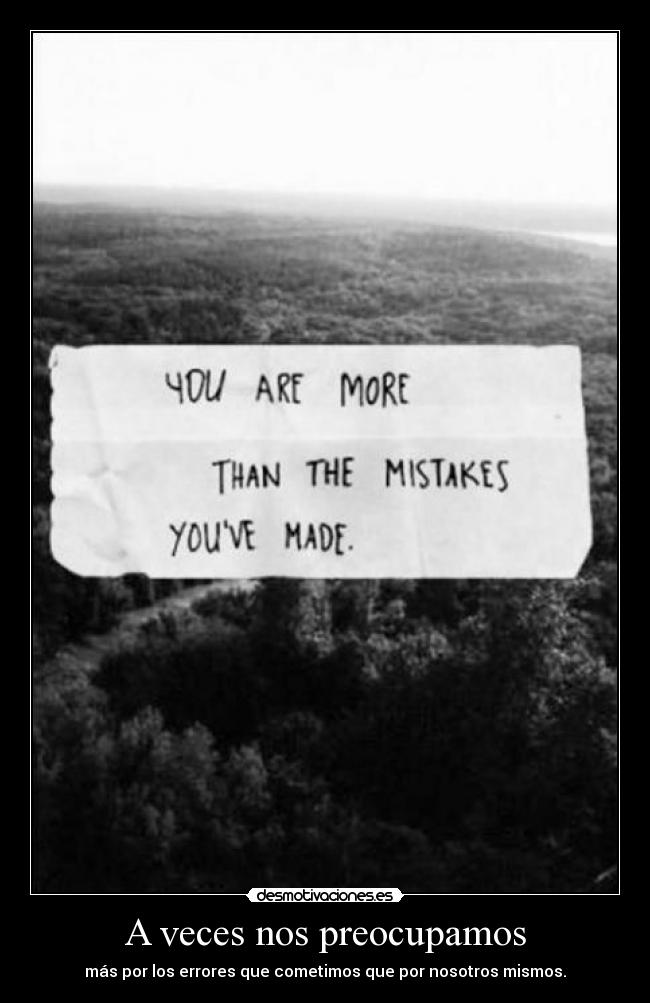 A veces nos preocupamos - 