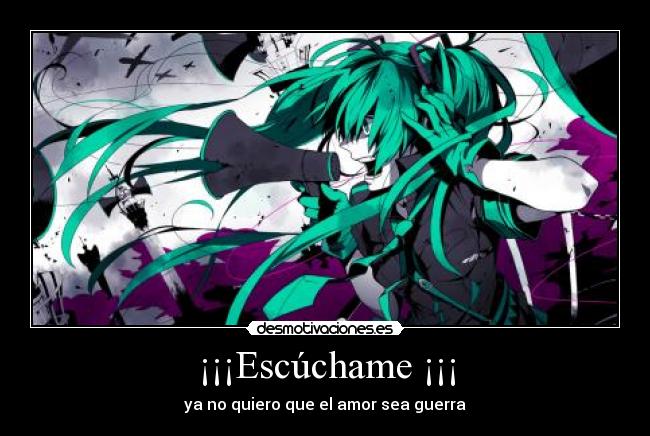 carteles love war miku desmotivaciones