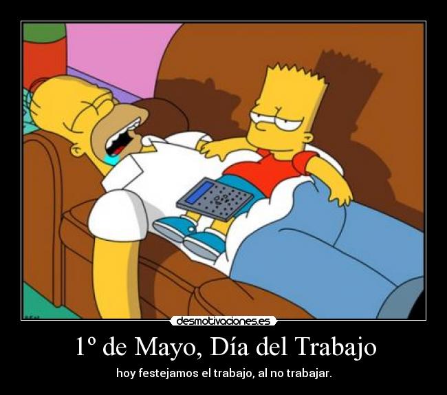 carteles trabajo homero simpson bart flojera desmotivaciones