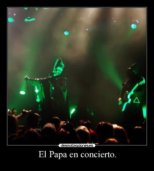 El Papa en concierto. -