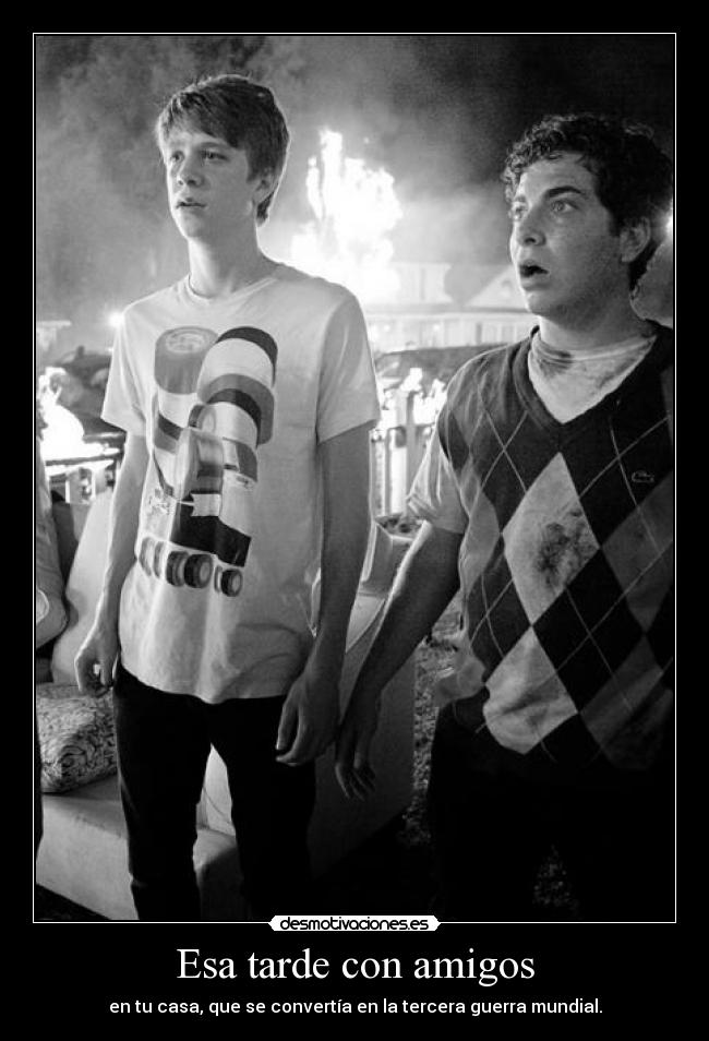 Esa tarde con amigos -