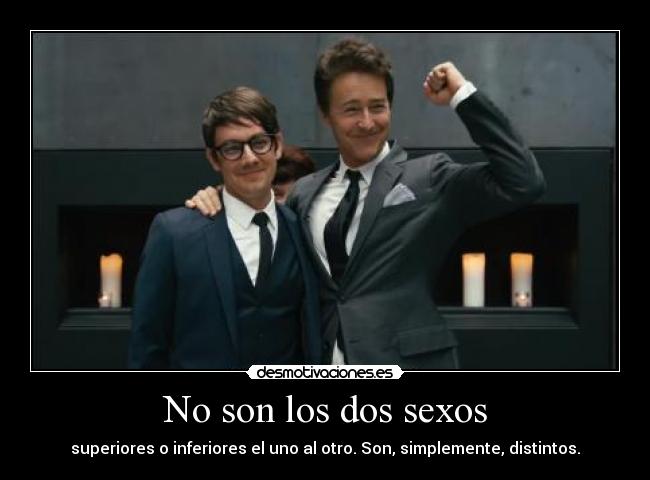 No son los dos sexos -