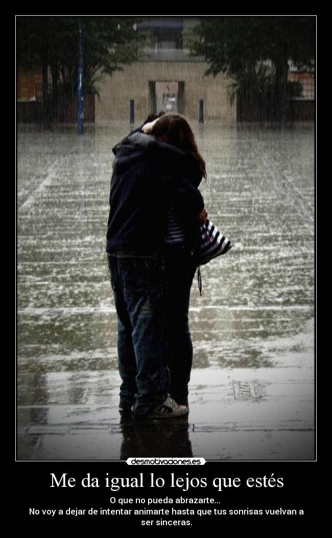 Me da igual lo lejos que estés -